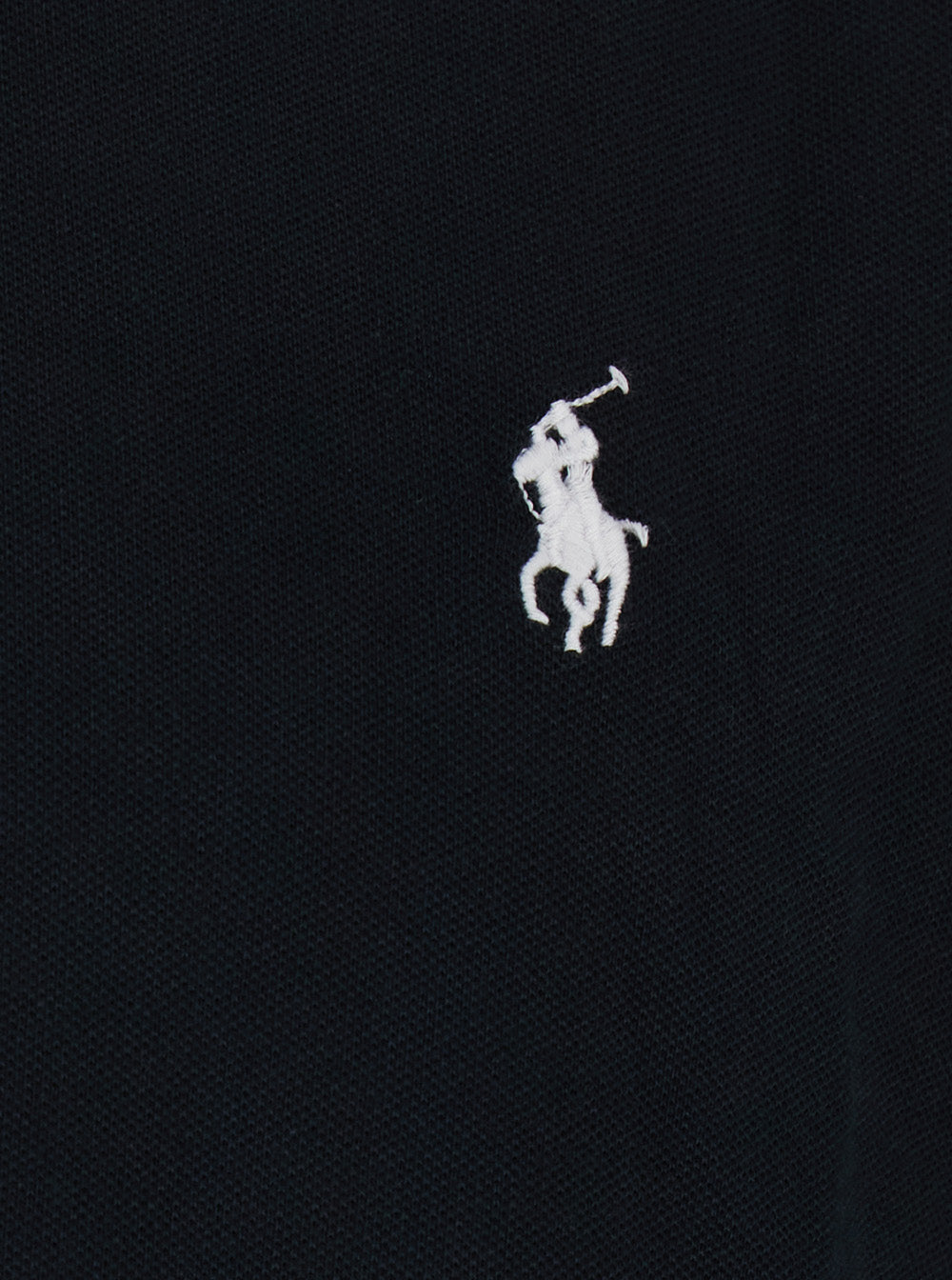 Custom Fit Black Polo Shirt With Classic Collar And Pony Embroidery On The Front Cotton For Men Tshirts
