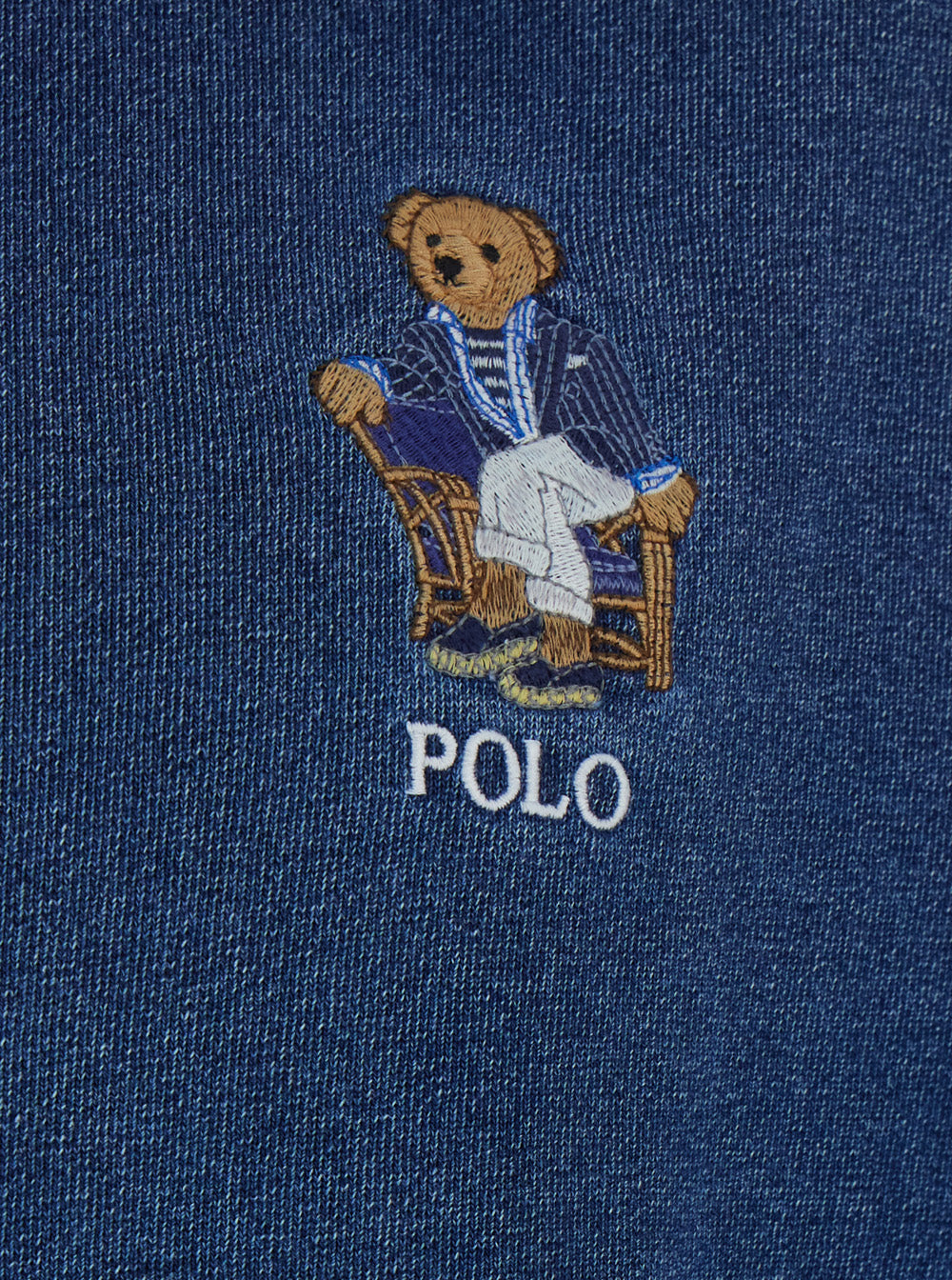 Blue Hoodie With Drawstring Hood And Logo Patch On The Front Denim Effect Cotton For Men Blu Sweatshirts