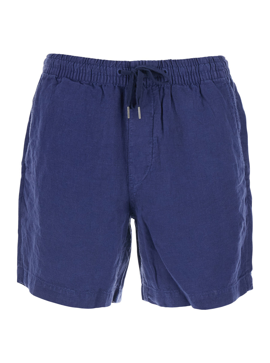Bermuda Shorts Blue Linen