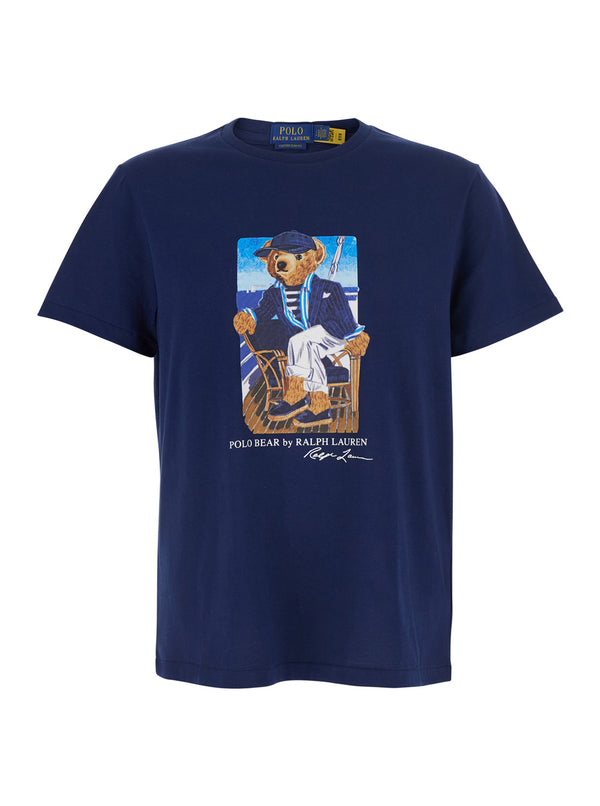 Crew Neck T-Shirt Blue T-shirts