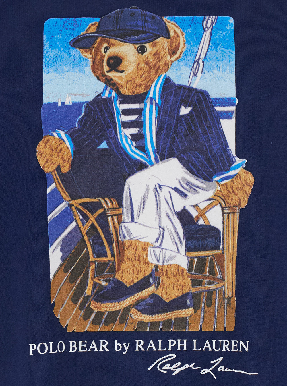 Orsetto Seduto Barca Blu Tshirts And Polo Shirts