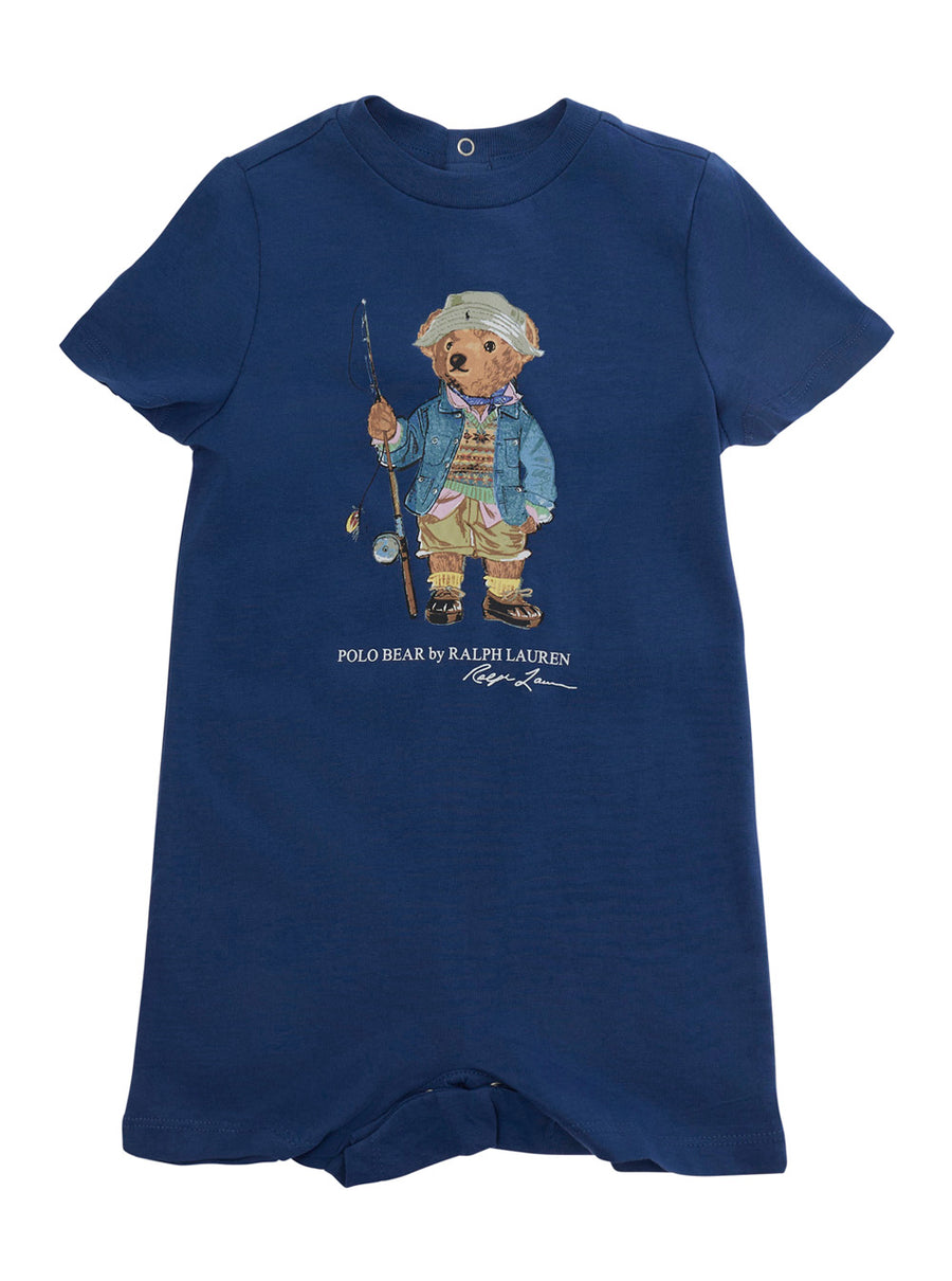 Baby Cotton Romper Blue Jumpsuits