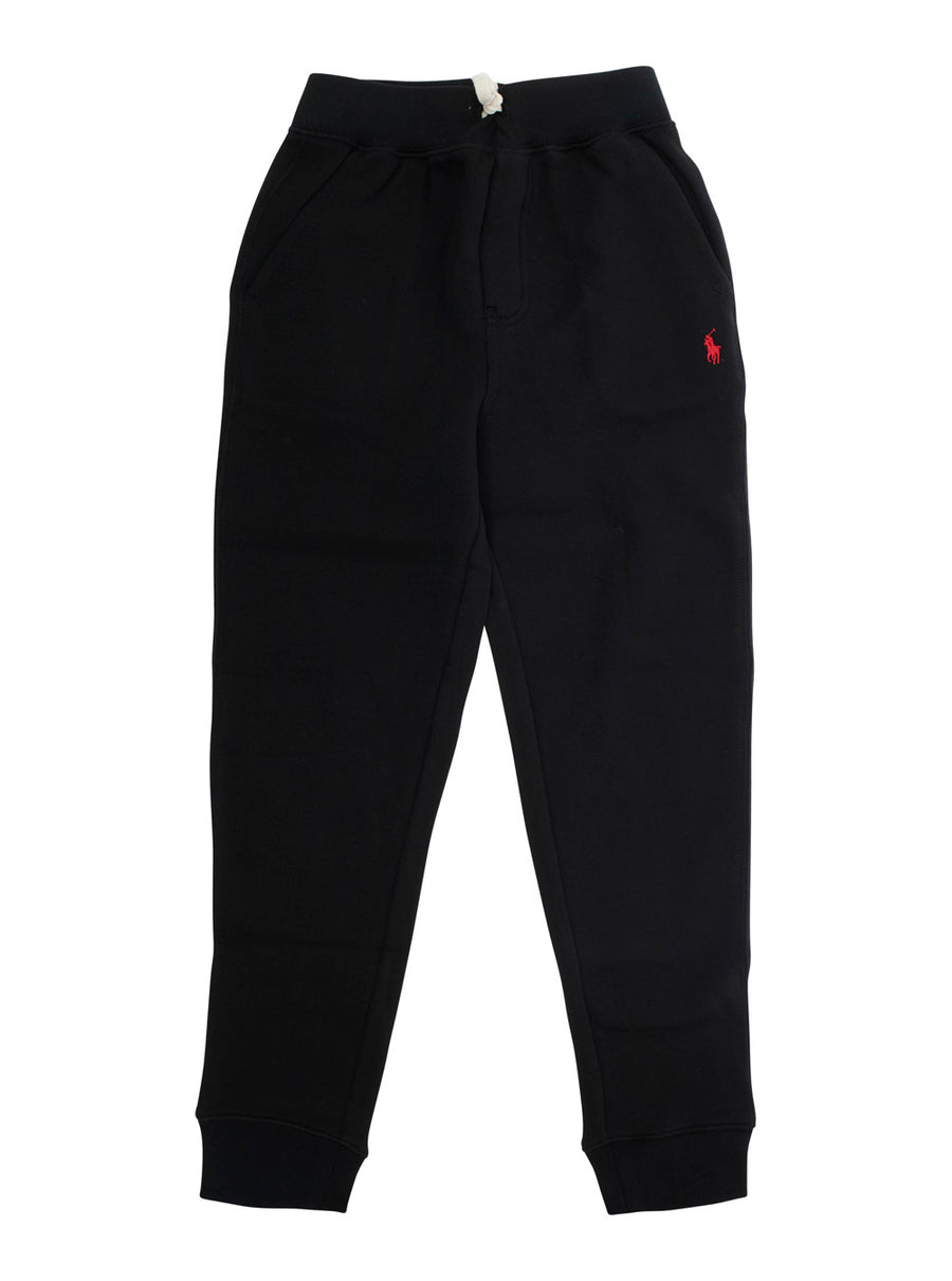 Boys Cotton Joggers Black Trousers