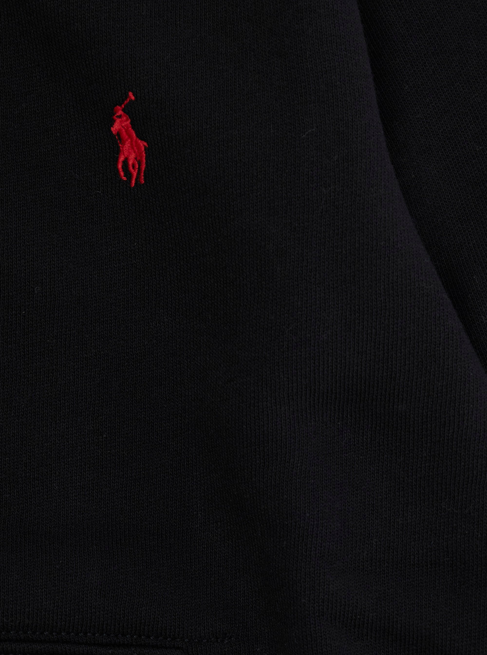Hooded Sweatshirt With Fixed Hood And Pony Logo On The Front Black Cotton Boy Polyester Sweatshirts