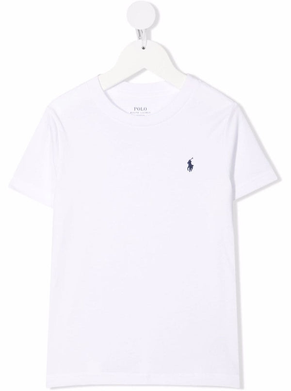 Crew-Neck T-Shirt White Cotton T-shirts