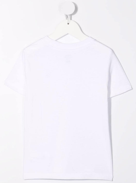White T-Shirt Logo With Crew Neck And Short Sleeves For Women Cotton Tshirts Polo Shirts