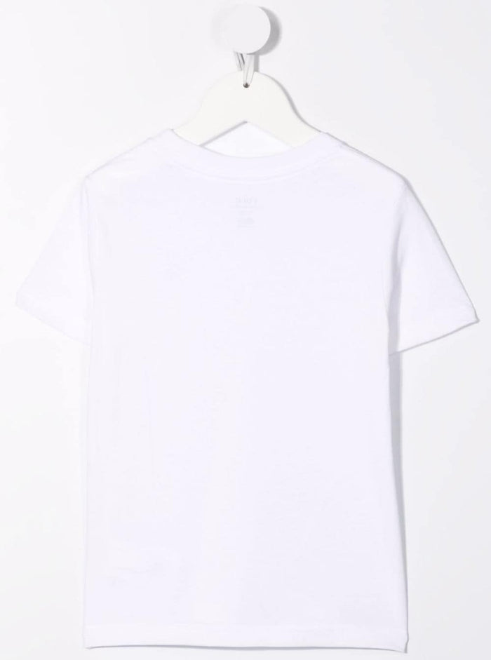 White T-Shirt Logo With Crew Neck And Short Sleeves For Women Cotton Tshirts Polo Shirts
