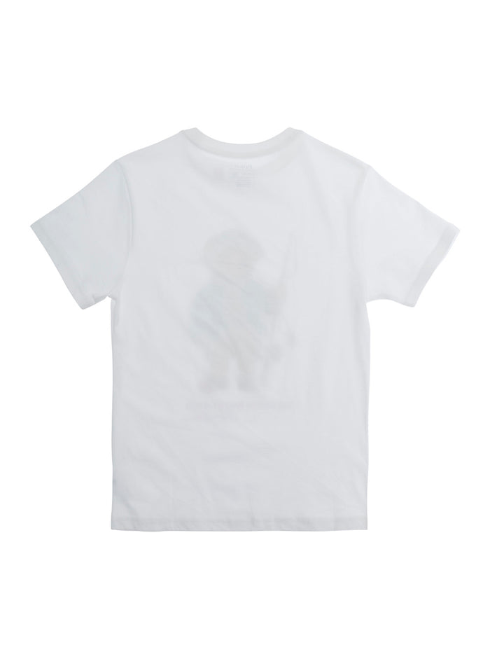 White T-Shirt With Logo And Short Sleeves Cotton Boy Tshirts Polo Shirts