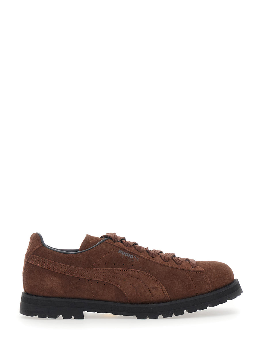 Sneakers, Brown Leather Leather/rubber Trainers