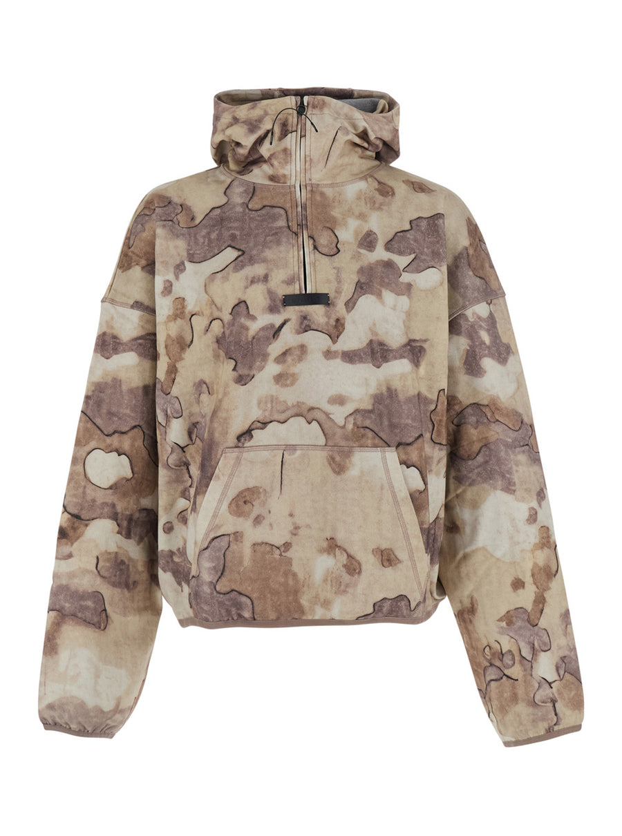 Hoodie Storm Beige Tech Fabric Sweatshirts