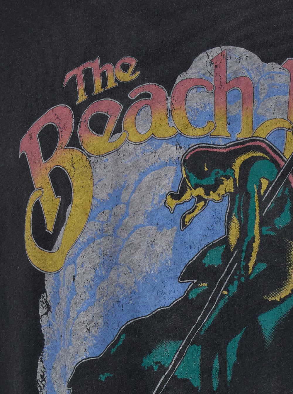 T-Shirt Beach Boys Endless Summer With Logo And Patch, Cotton, Black, Unisex Tshirts Polo Shirts