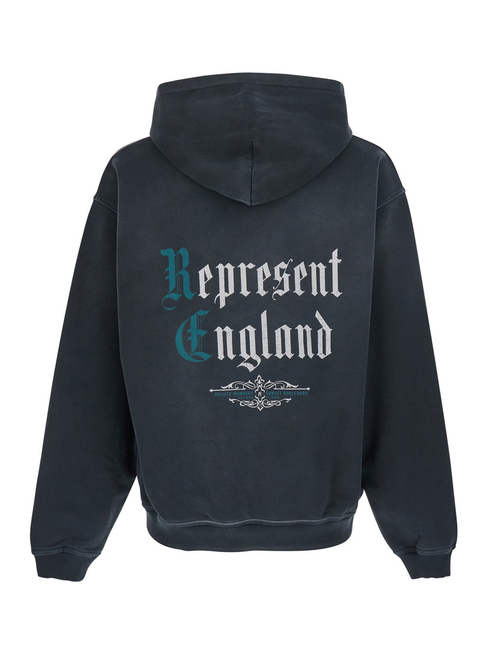 Hoodie Private Members With Pockets And Patch Black Unisex Sweatshirts