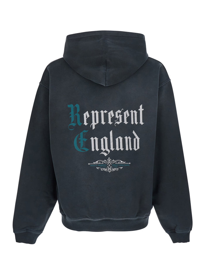 Hoodie Private Members With Pockets And Patch Black Unisex Sweatshirts