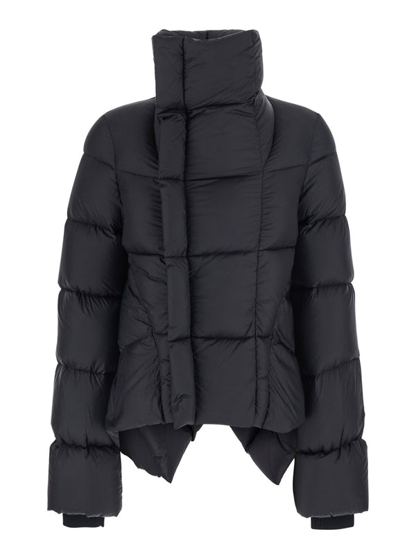 Down Jacket Naska Duvet Black Tech Fabric Polyamide Puffer