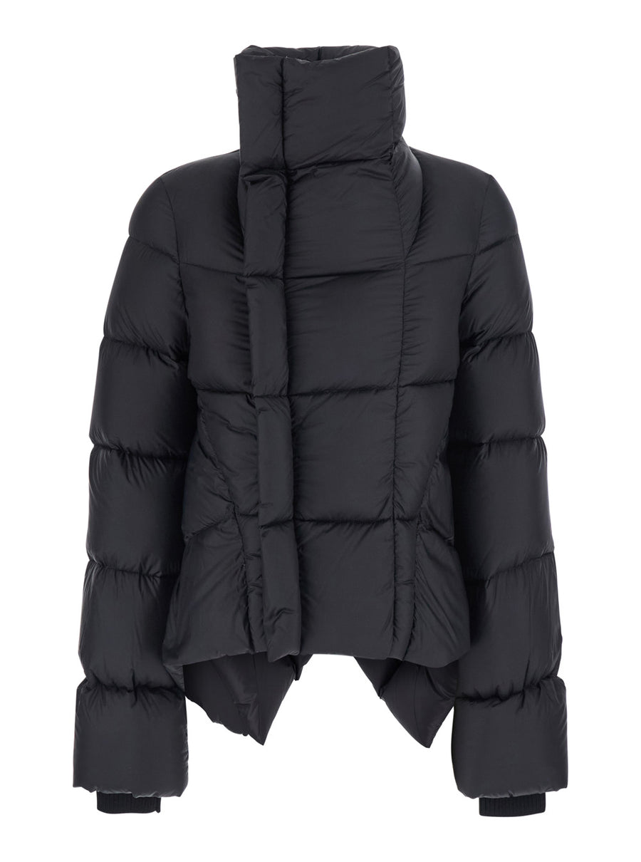 Down Jacket Naska Duvet Black Tech Fabric Polyamide Puffer
