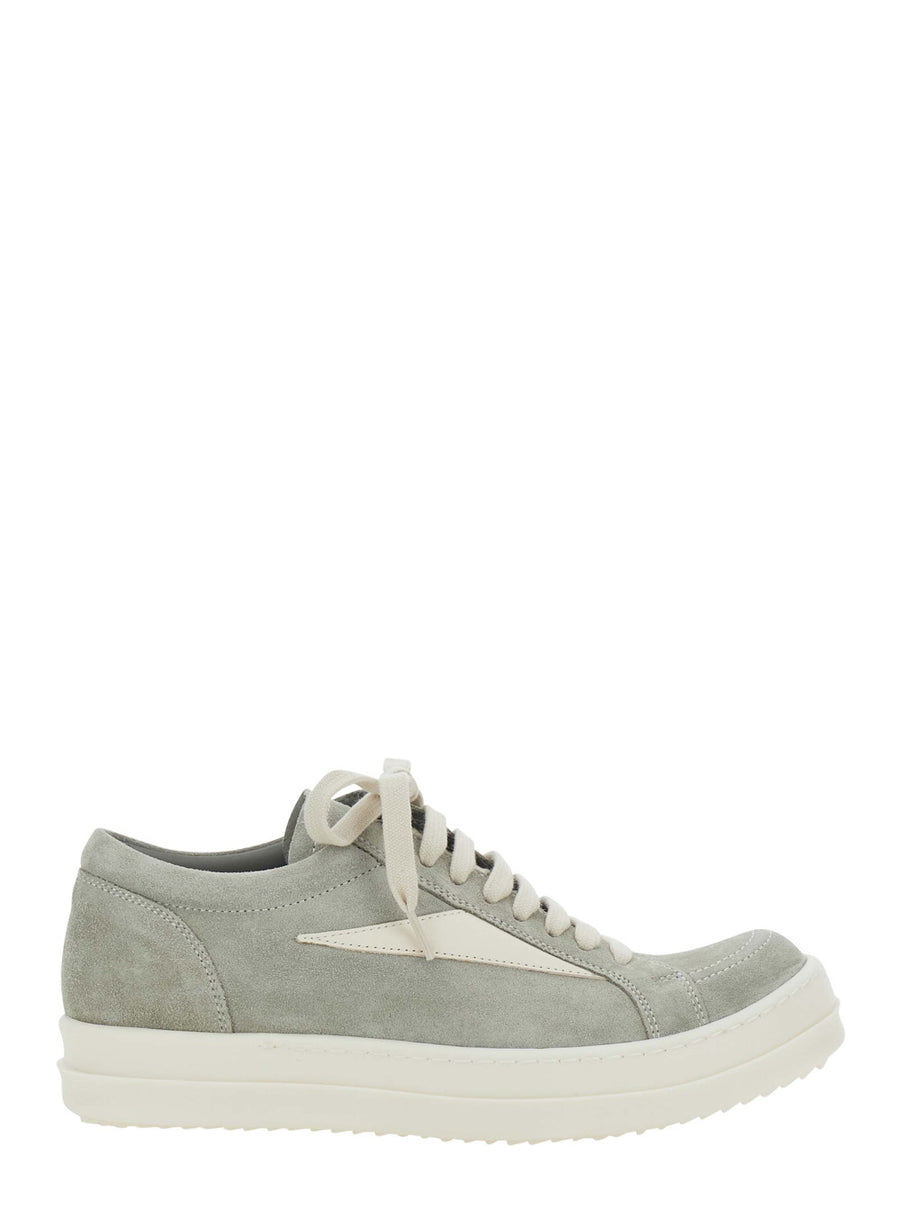 Low Top Suede Sneakers Grey Trainers