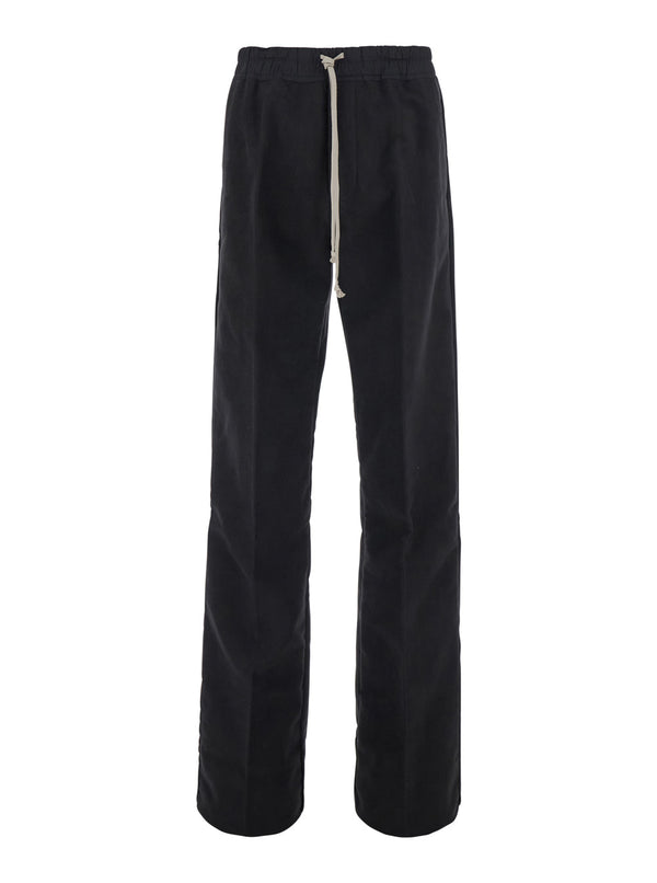 Pants Black Cotton Trousers