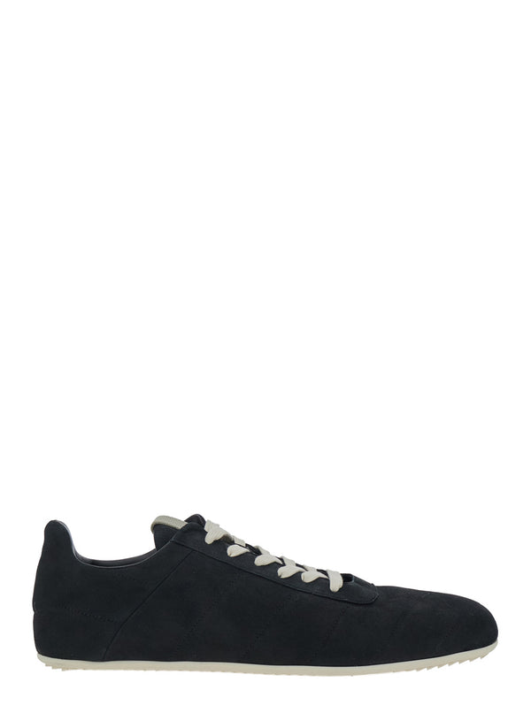 Sneakers Quilted Minimal Black Leather Trainers