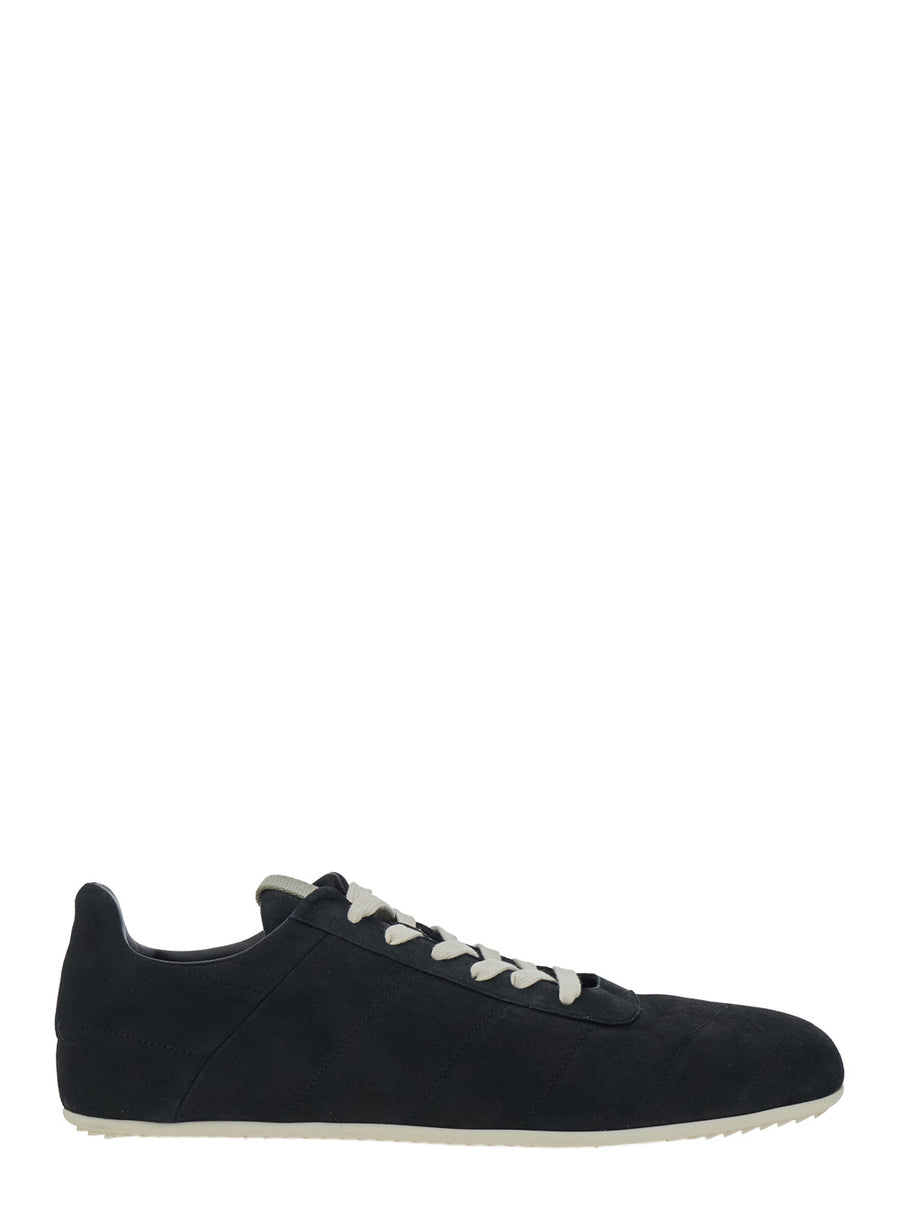 Sneakers Quilted Minimal Black Leather Trainers