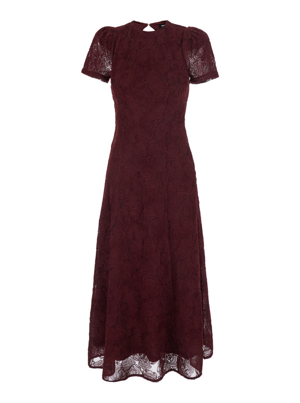 Long Dress Burgundy Recycled Polyester