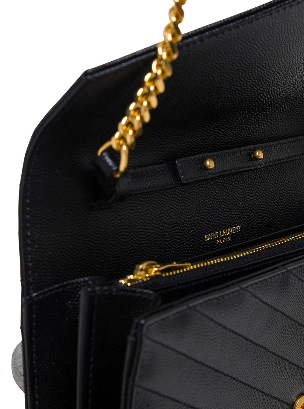 Crossbody Bag Cassandra Black Chevron Leather Calf