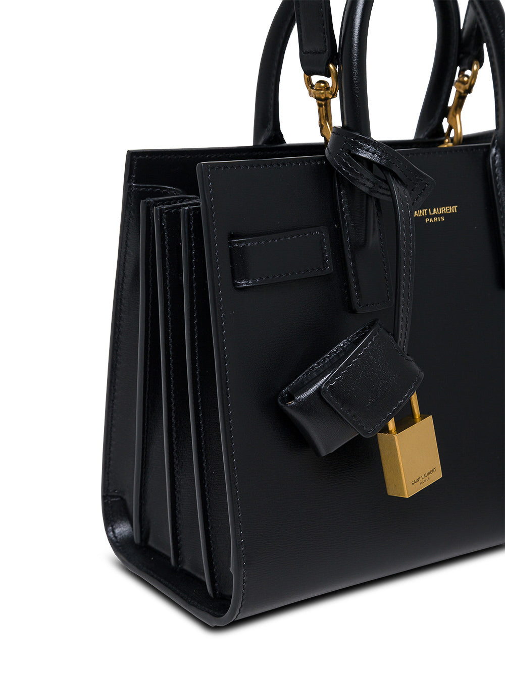 Handbag Nano Sac Du Jour Black Leather For Women Calf Hand Bags