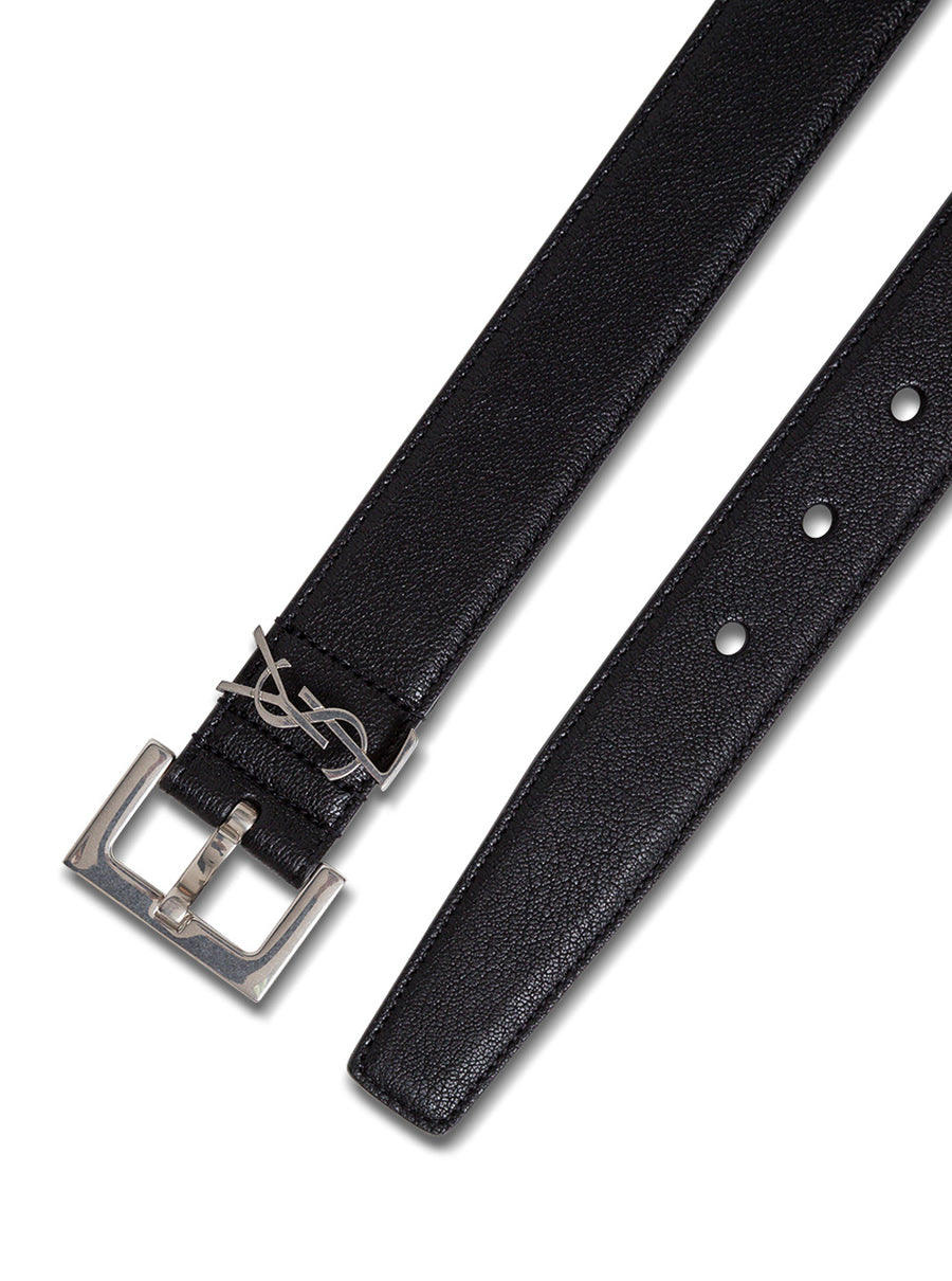 Leather Belt Black Lamb