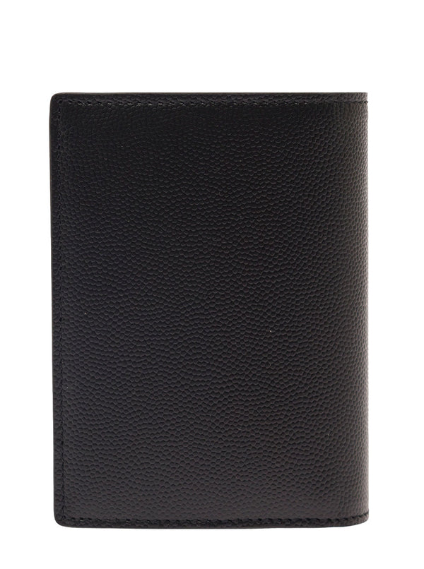 Card Holder Grain De Poudre Black Calfskin Accessory