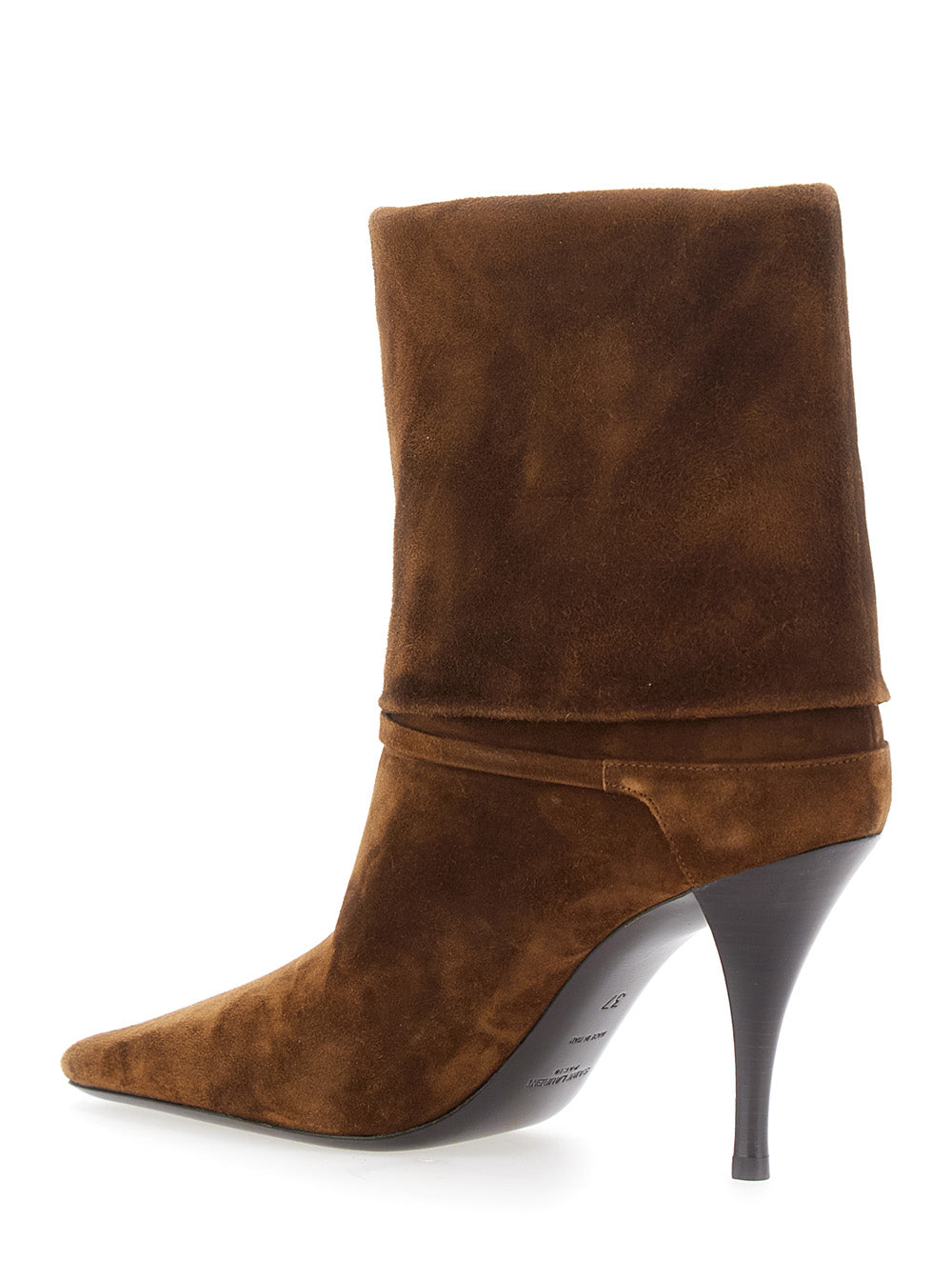Niki 90 Bootie Suede Brown Calf Ankle Boots