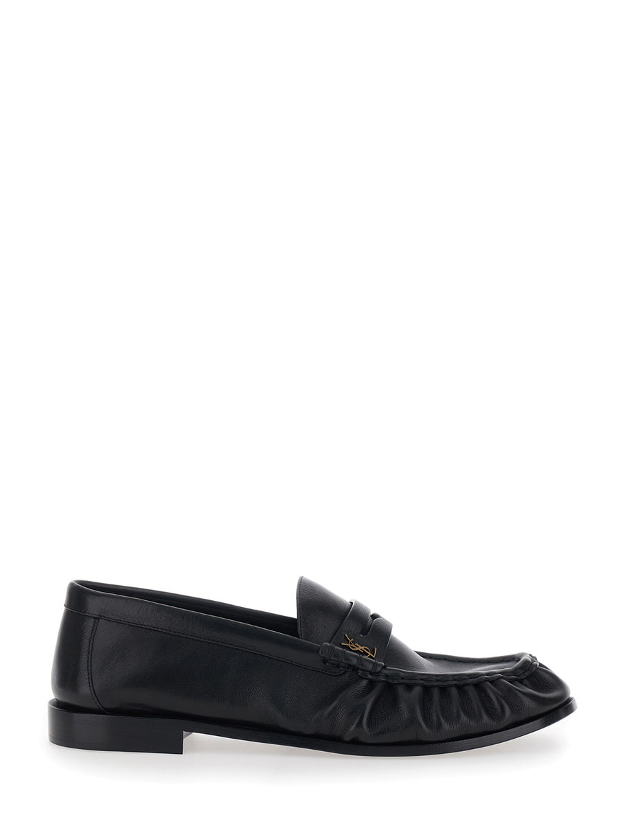 Loafers Cassandre Black Leather Calf