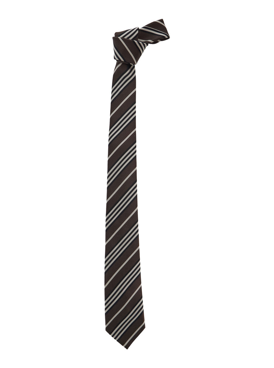 Tie Brown Silk Ties & Bow
