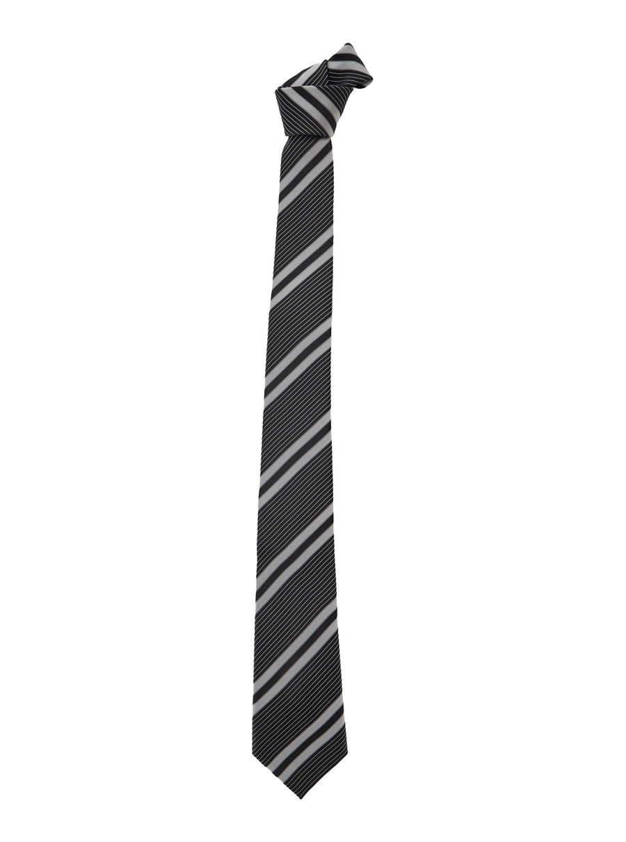 Silk Tie White-Black White/black Ties & Bow