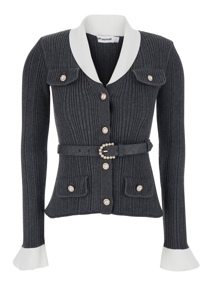 Cardigan Grey Tops