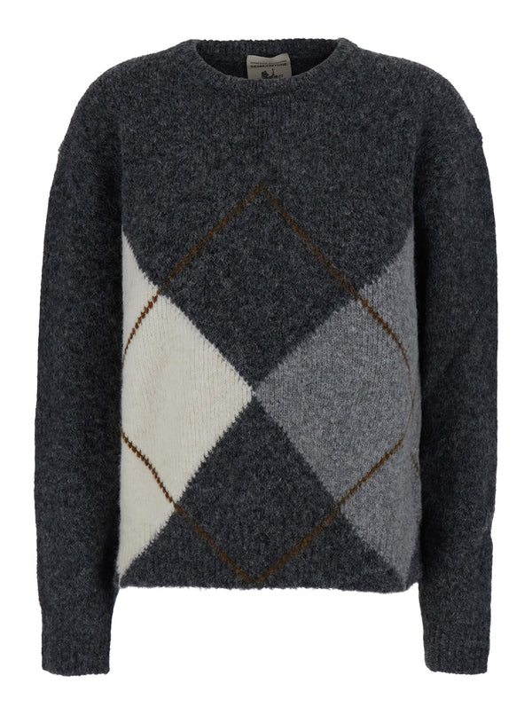 Pullover Keira Argyle Pull Grey Polyester Tops