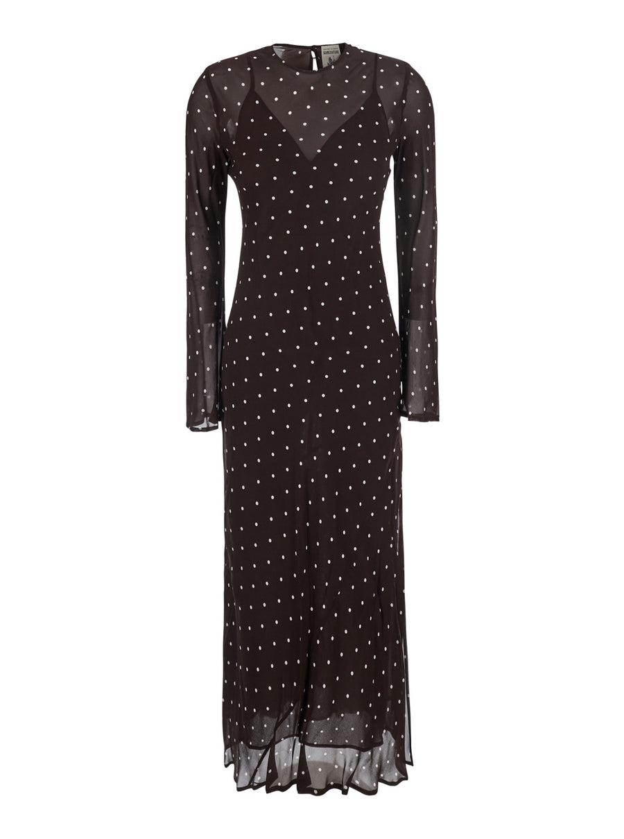 Long Dress Connie Brown Viscose