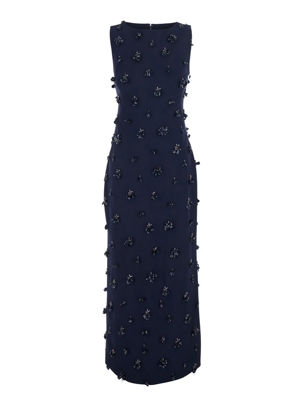 Midi Dress Claudia Blue Acetate
