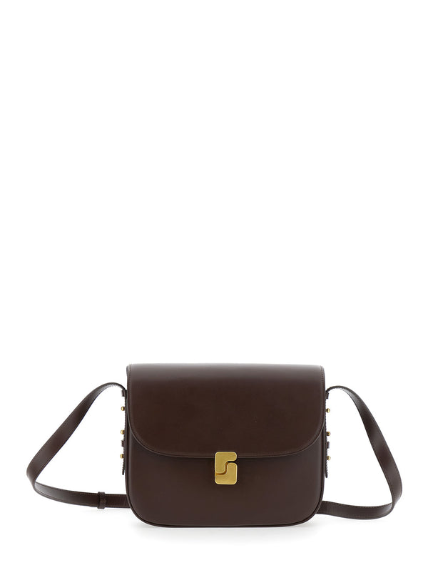 Shoulder Bag Bellissima Maxi Brown Leather