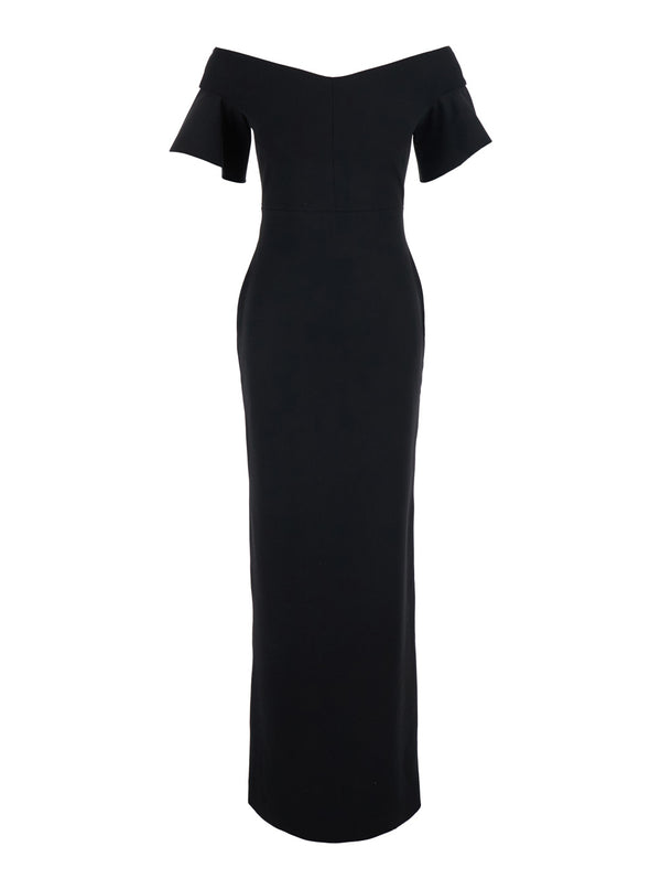 Maxi Dress Cielo Black Polyester