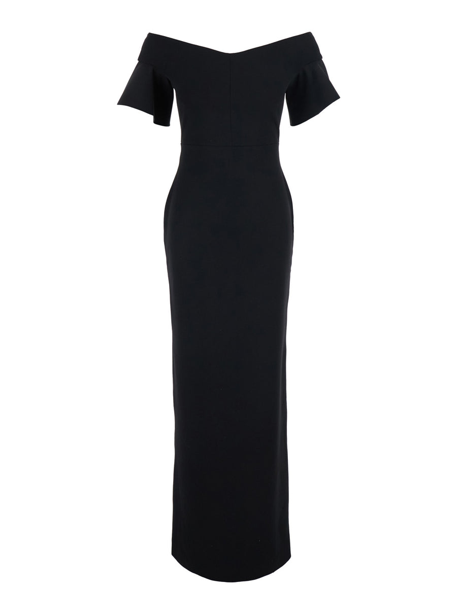Maxi Dress Cielo Black Polyester