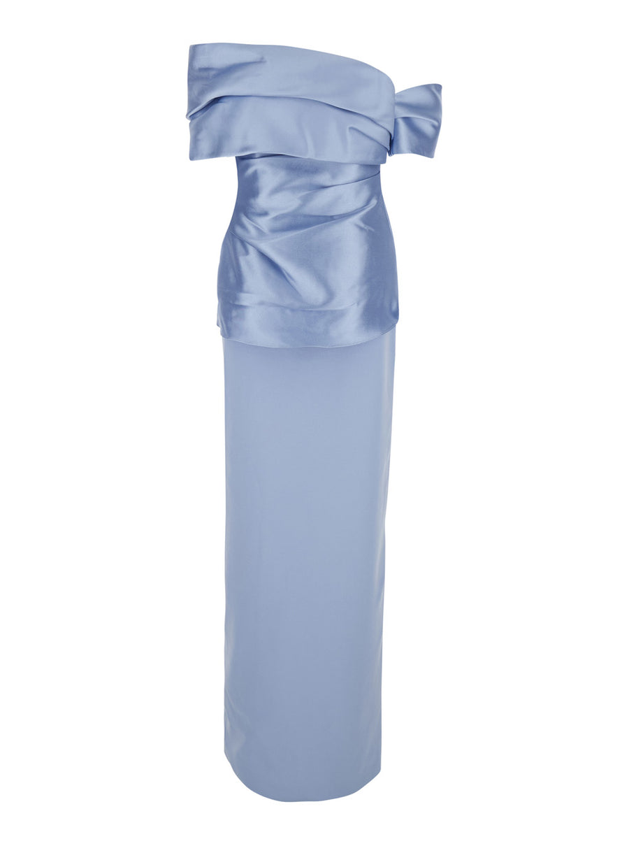 Dress Lucine Light Blue Polyester