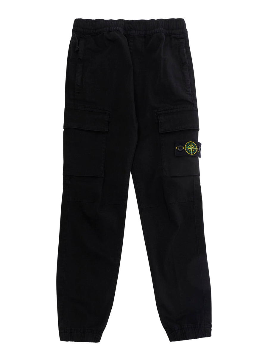 Boys Trousers Black Cotton