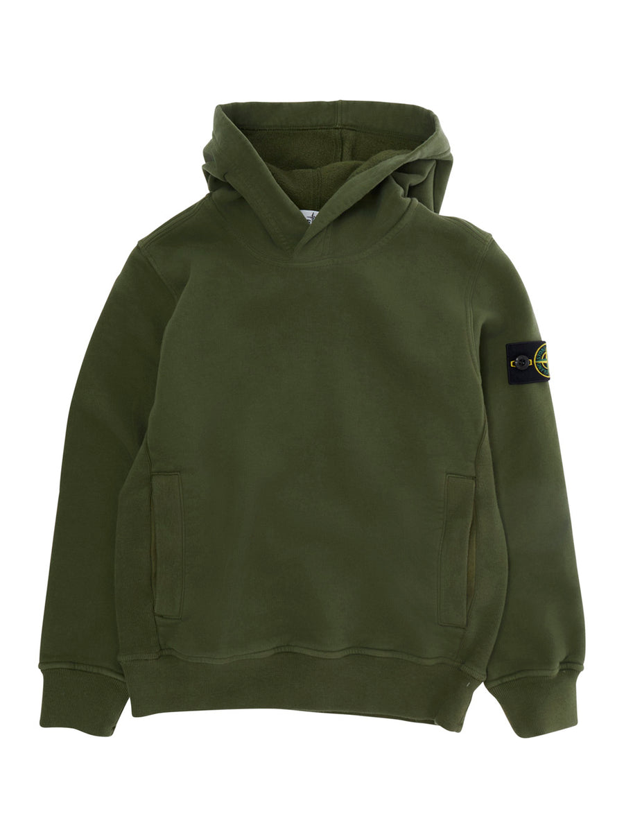 Hoodie Green Cotton Hoods & Sweatshirts
