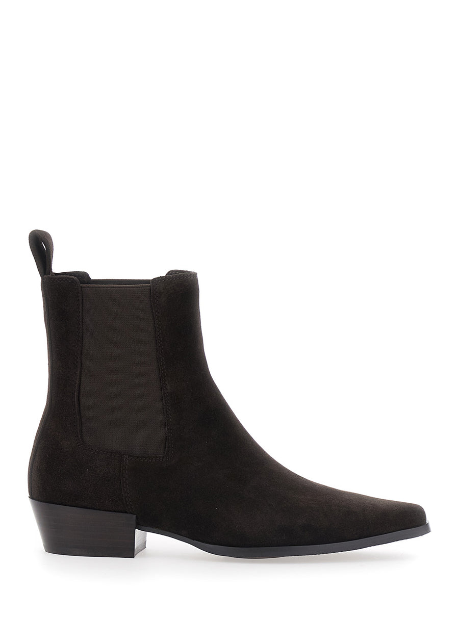 Bootie Nina Leather Brown Boot