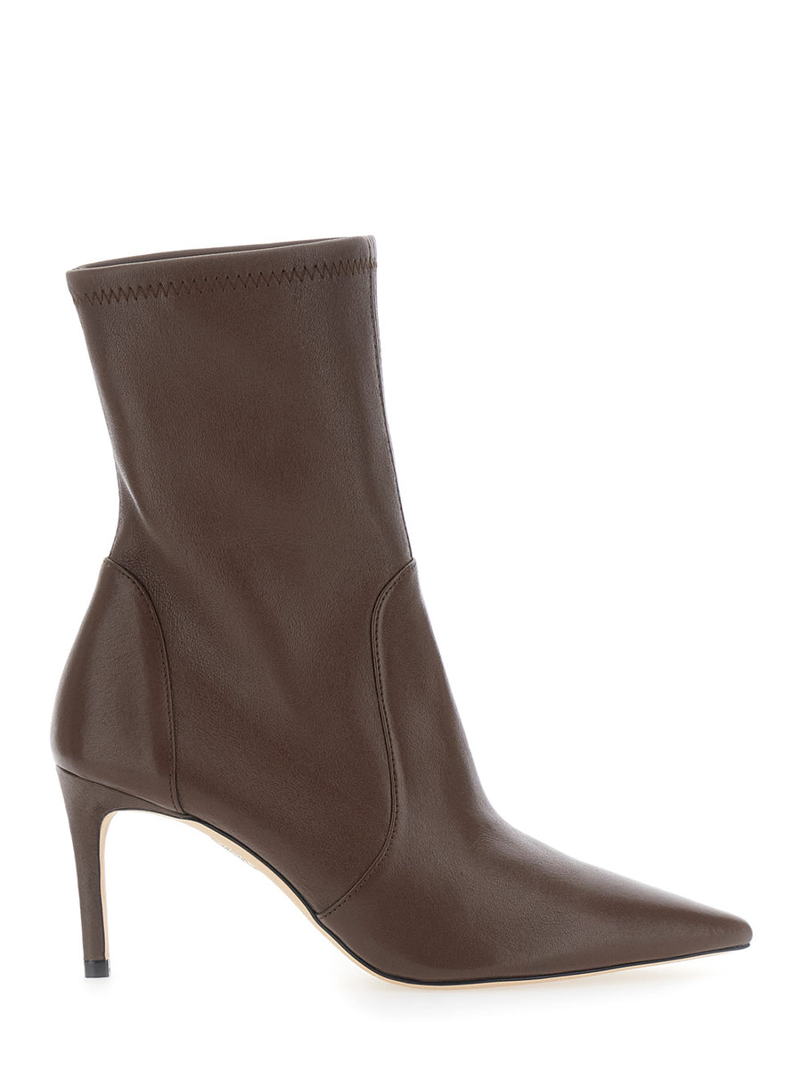 Ankle Boots Power Bootie 75 Brown Leather