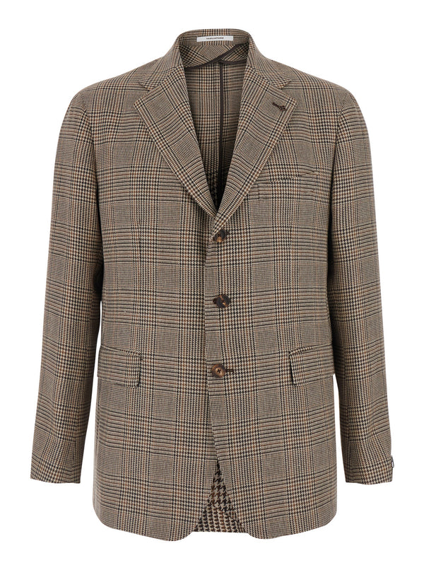 Jacket New York Beige Tech Fabric Blazers