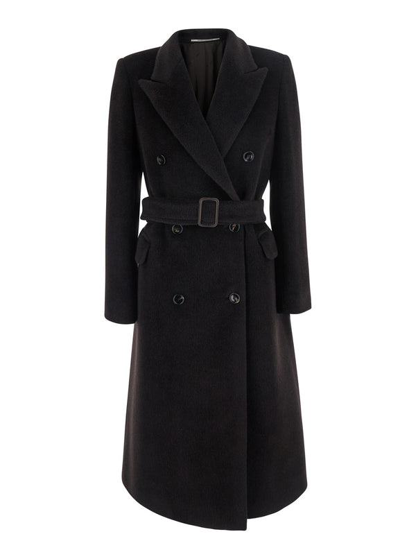 Jacket Jole Brown Alpaca Wool And Coat