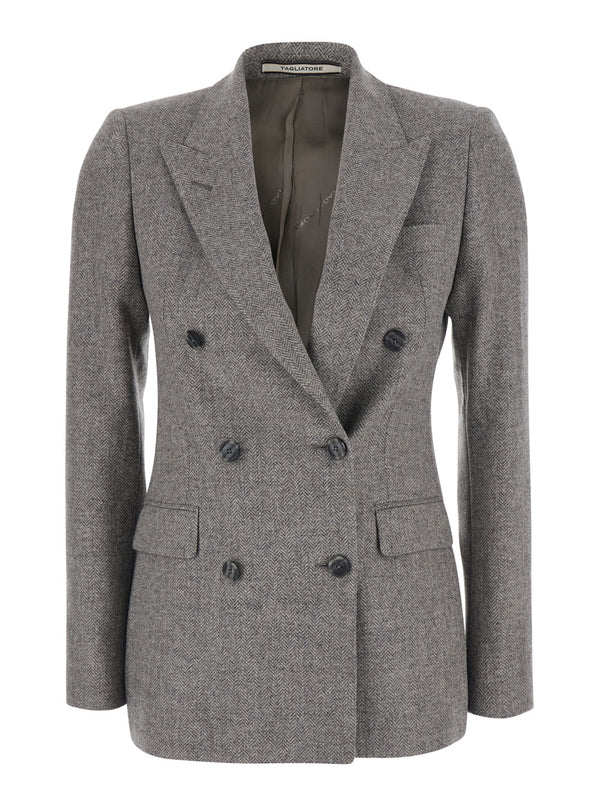 Jacket Parigi Wool Grey Blazers