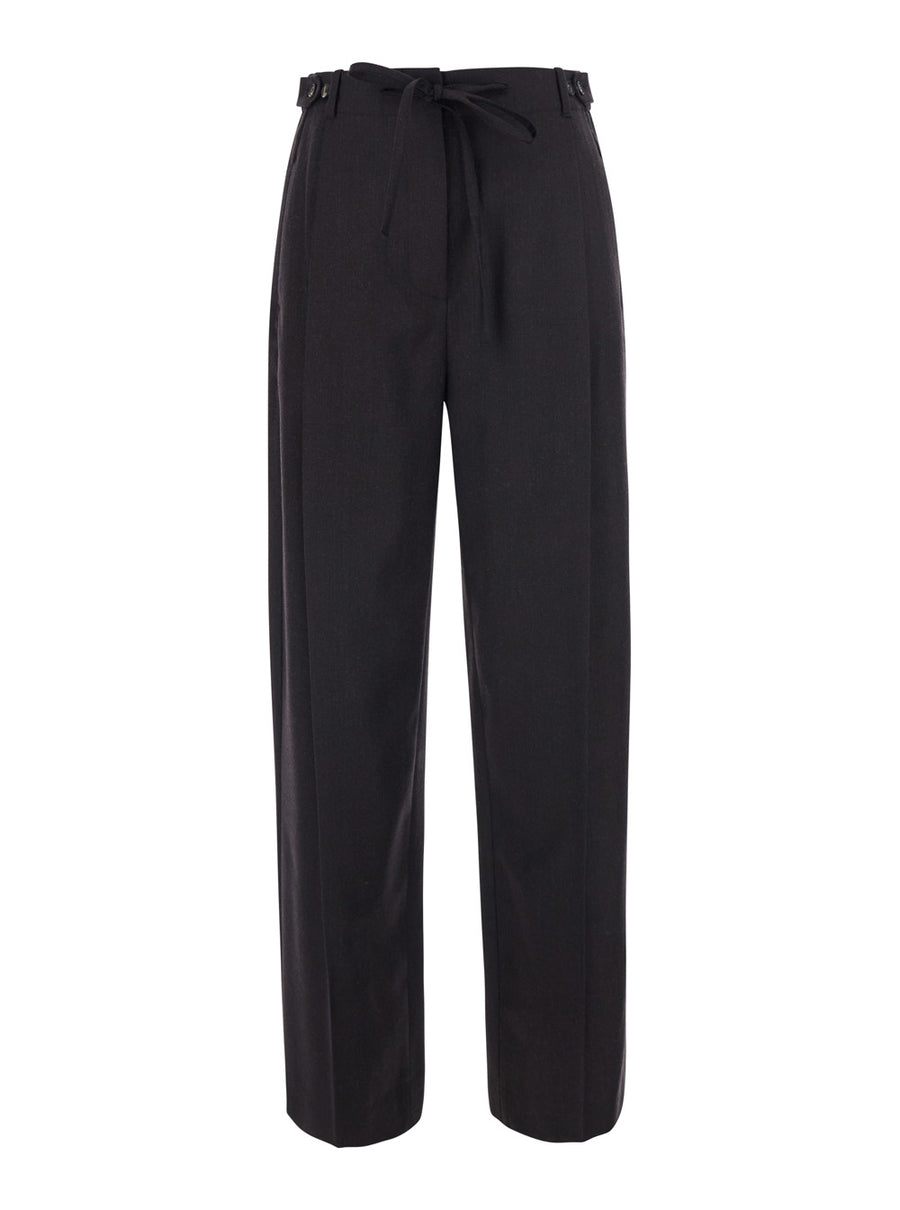 Pants Fox Brown Fabric Trousers