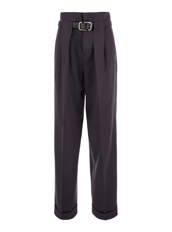 Trousers Brown Wool