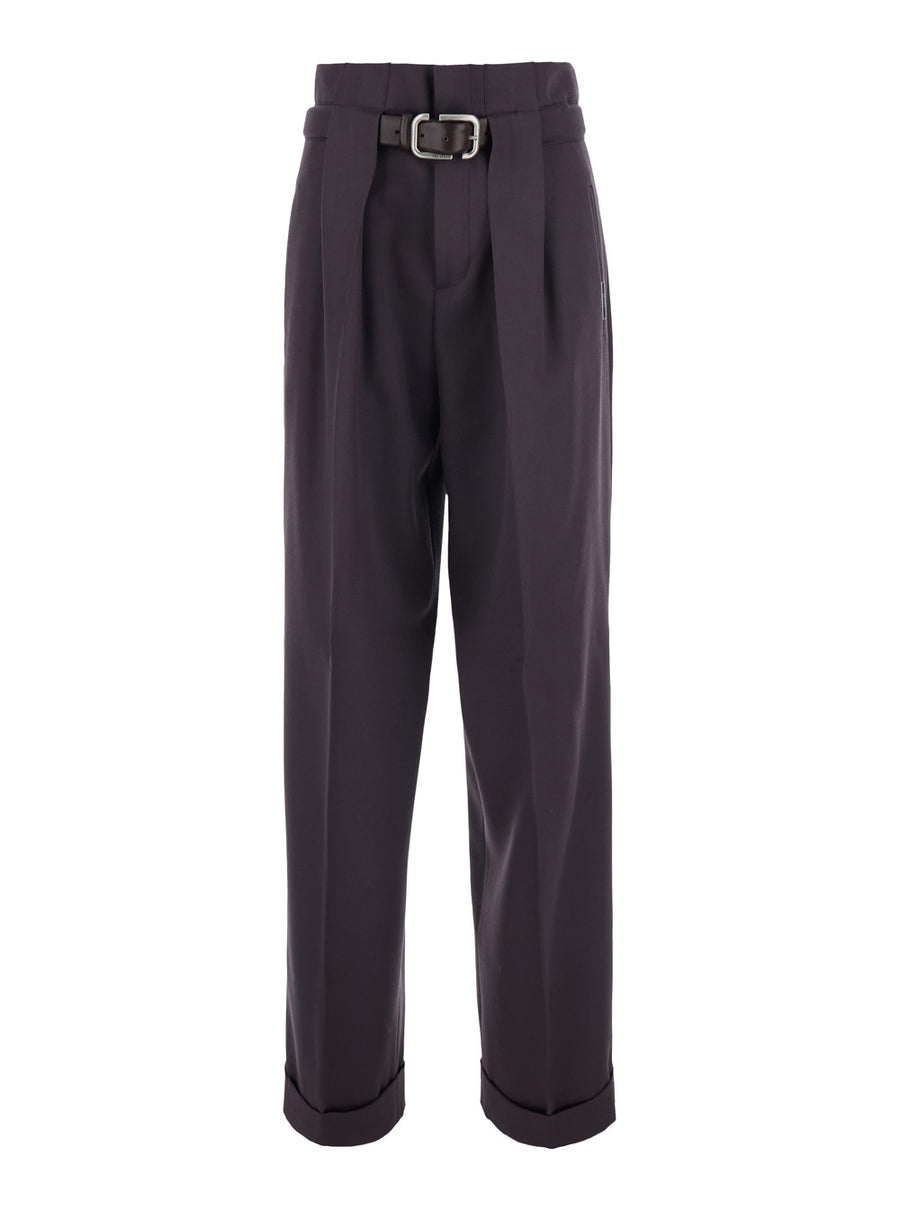 Trousers Brown Wool